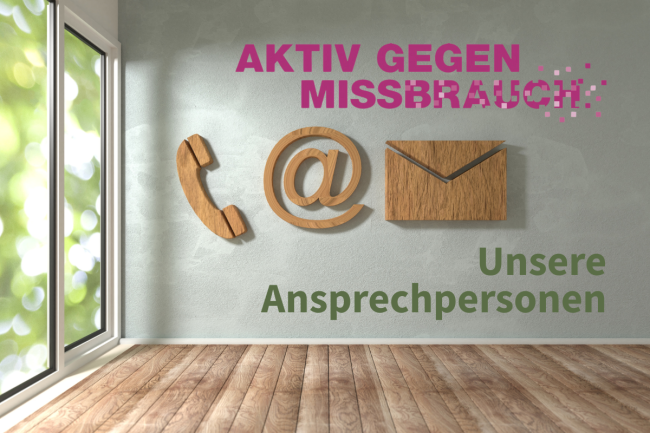 Wand mit Kontaktsymbolen